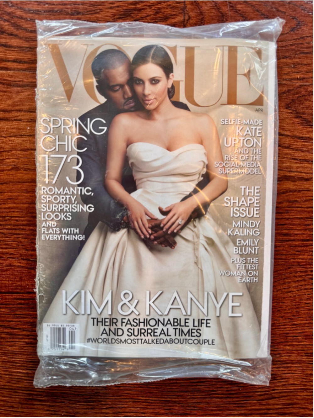 Rare April 2014 sealed Vogue Magazine Kim & Kanye